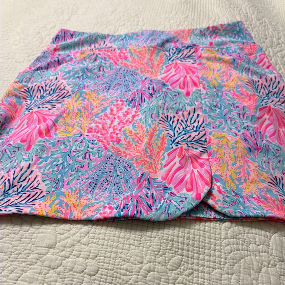 Luxe Pink and Orange Mini Skater Skirt